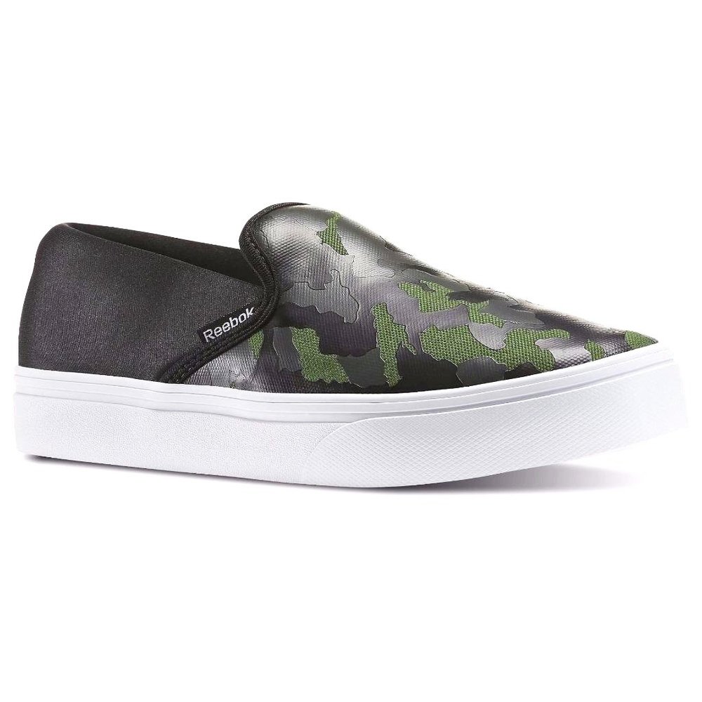 REEBOK WOMENS SIZE 6 CAMO SCOUT GREEN SKYSCAPE VIVA SLIP ON SNEAKER SHOE